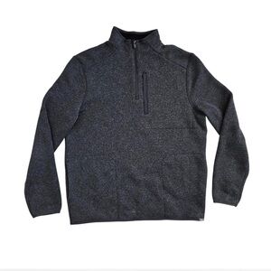 FIGS Men's Zip-Up Sweater Jacket - Charcoal Heather